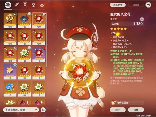 可莉前期圣遗物用武人套过渡