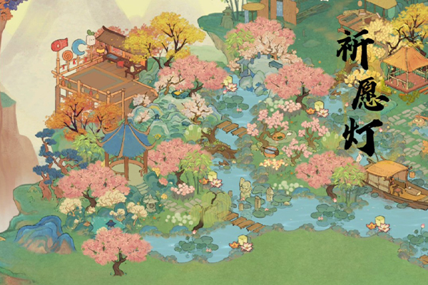 祈愿灯是由2个木材和3个青竹组合而成的，我们还需要1个陶艺木具、1个竹片完成