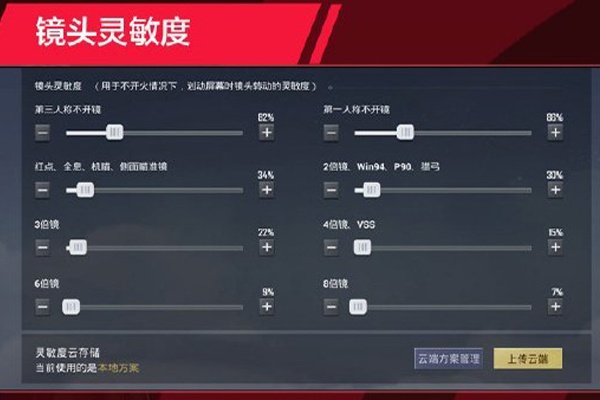 和平精英职业玩家的灵敏度