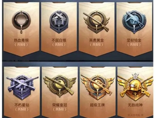 和平精英查看自己段位的方法是个人资料看