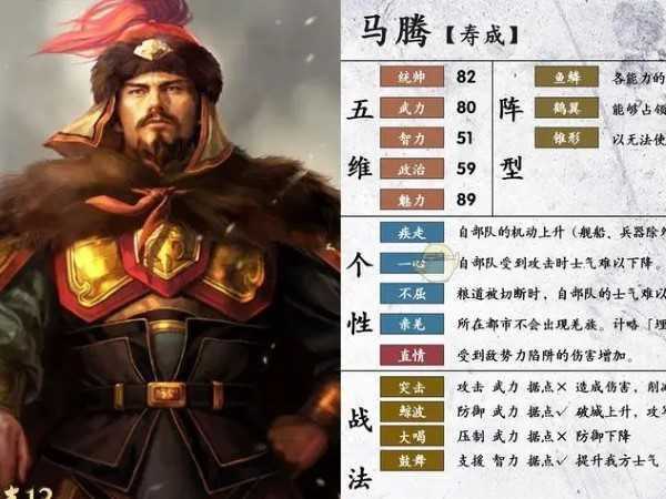三国志战略版马腾加点推荐