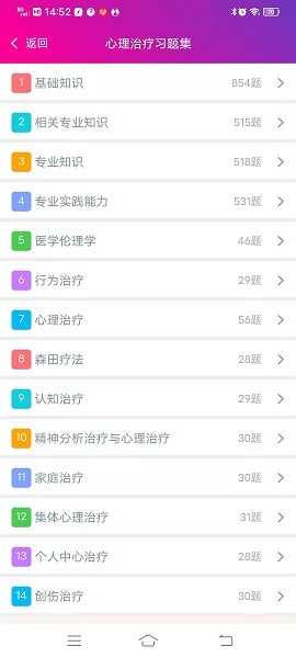 心理治疗中级总题库app下载