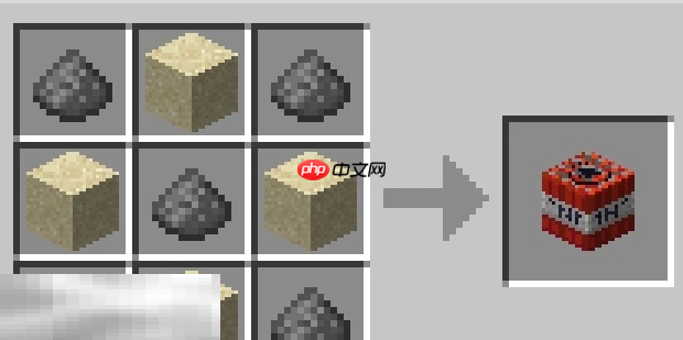 我的世界TNT怎么做 TNT具体合成方法介绍