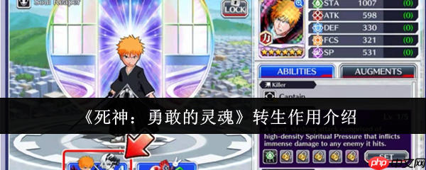 死神：勇敢的灵魂攻略——转生作用介绍