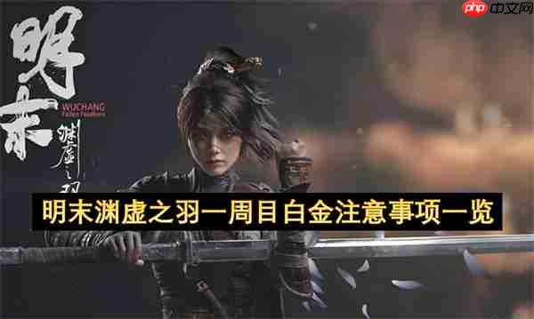 明末渊虚之羽一周目白金需要注意什么