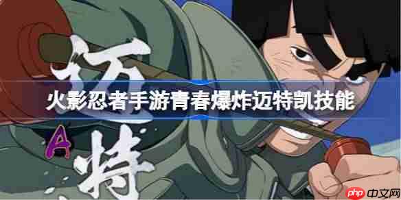 火影忍者手游青春爆炸迈特凯怎么样