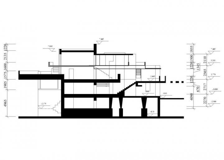 著名的赖特流水别墅CAD建筑图参考免费下载
